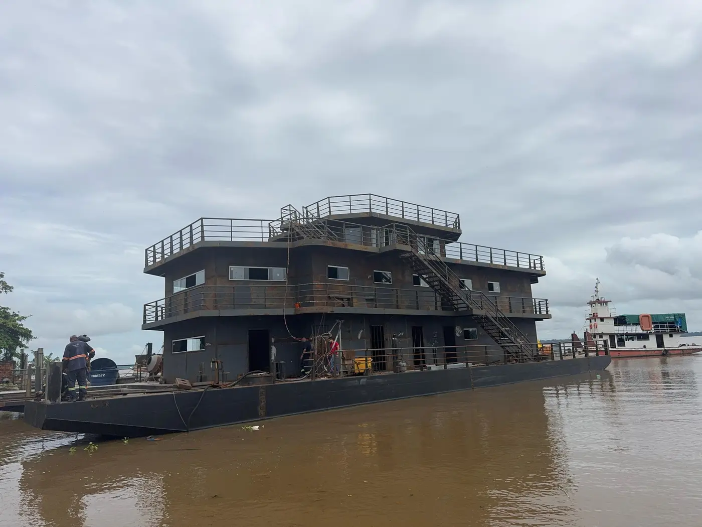 BASE FLUVIAL NO BAIXO TOCANTINS AVANÇA E CHEGA A 65% DE CONCLUSÃO