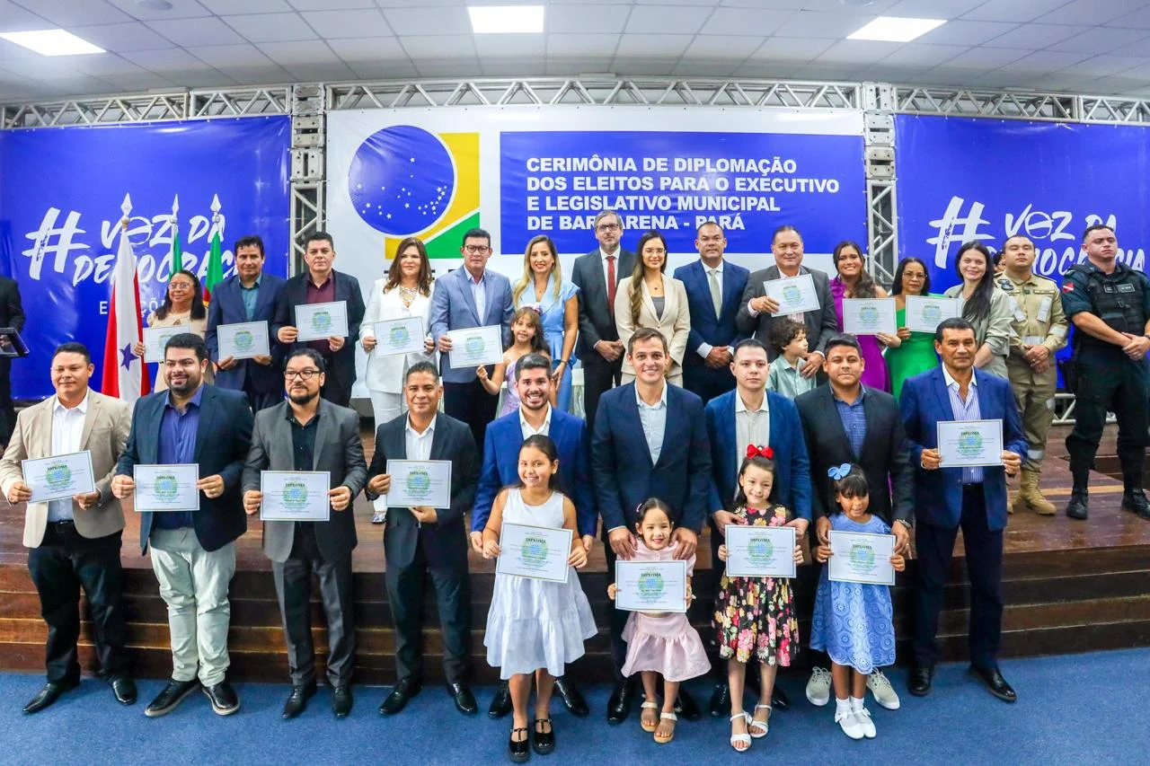 ELEITOS NO PLEITO DE 2024 SÃO DIPLOMADOS PELA JUSTIÇA ELEITORAL EM BARCARENA