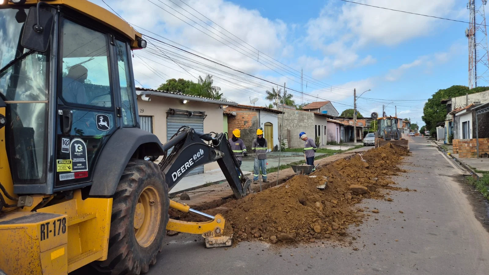 OBRAS DE ESGOTAMENTO SANITÁRIO AVANÇAM NA VILA DO CONDE COM MAIS DE 8 MIL METROS DE REDE COLETORA