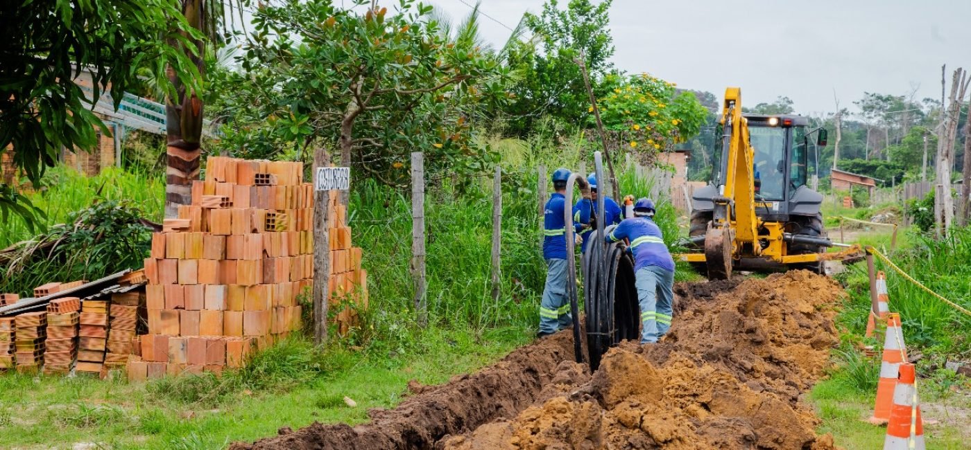 Águas de São Francisco segue realizando obras do programa Trata Bem Barcarena em todo município.