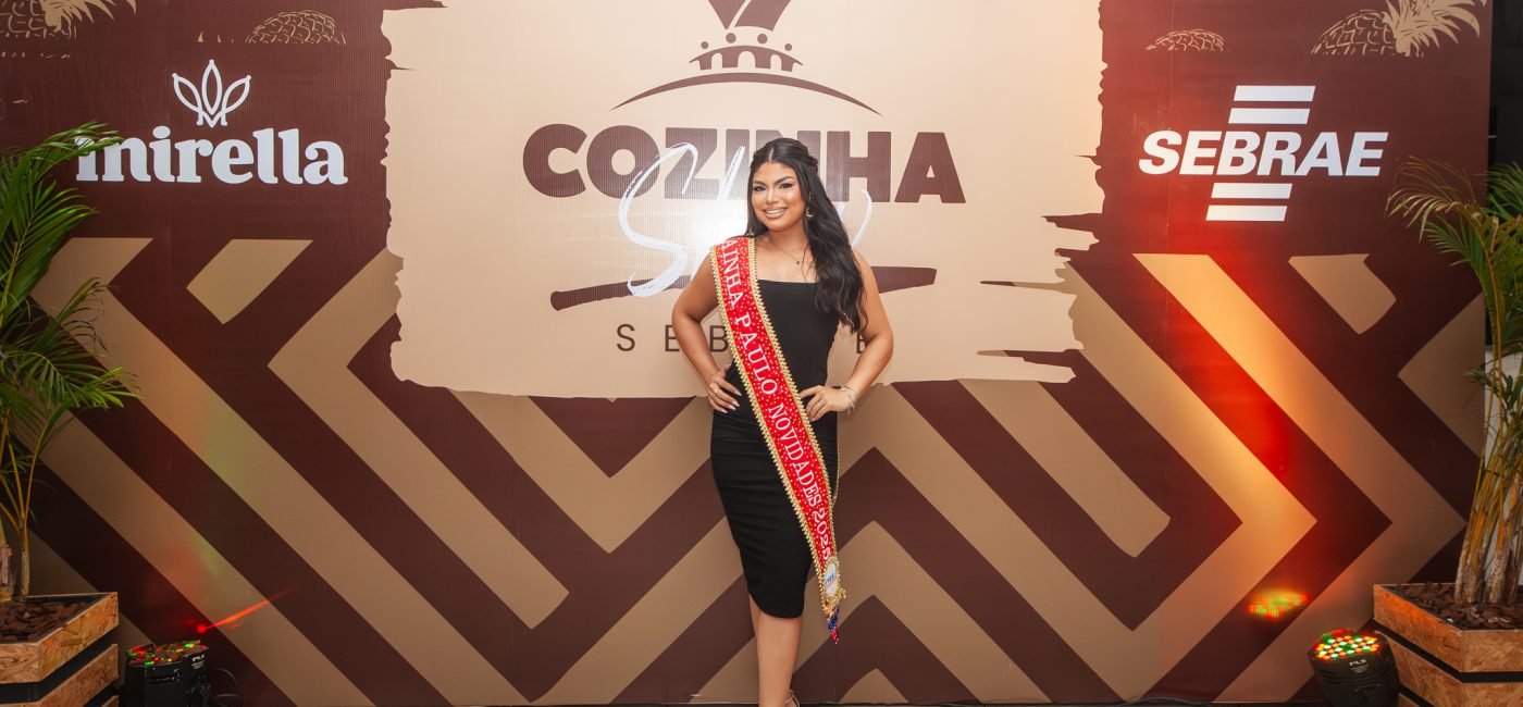 Larissa Maués dos Santos — Paulo Novidades Encerrando a sequência: a biomédica que leva à passarela força, delicadeza e inspiração feminina.